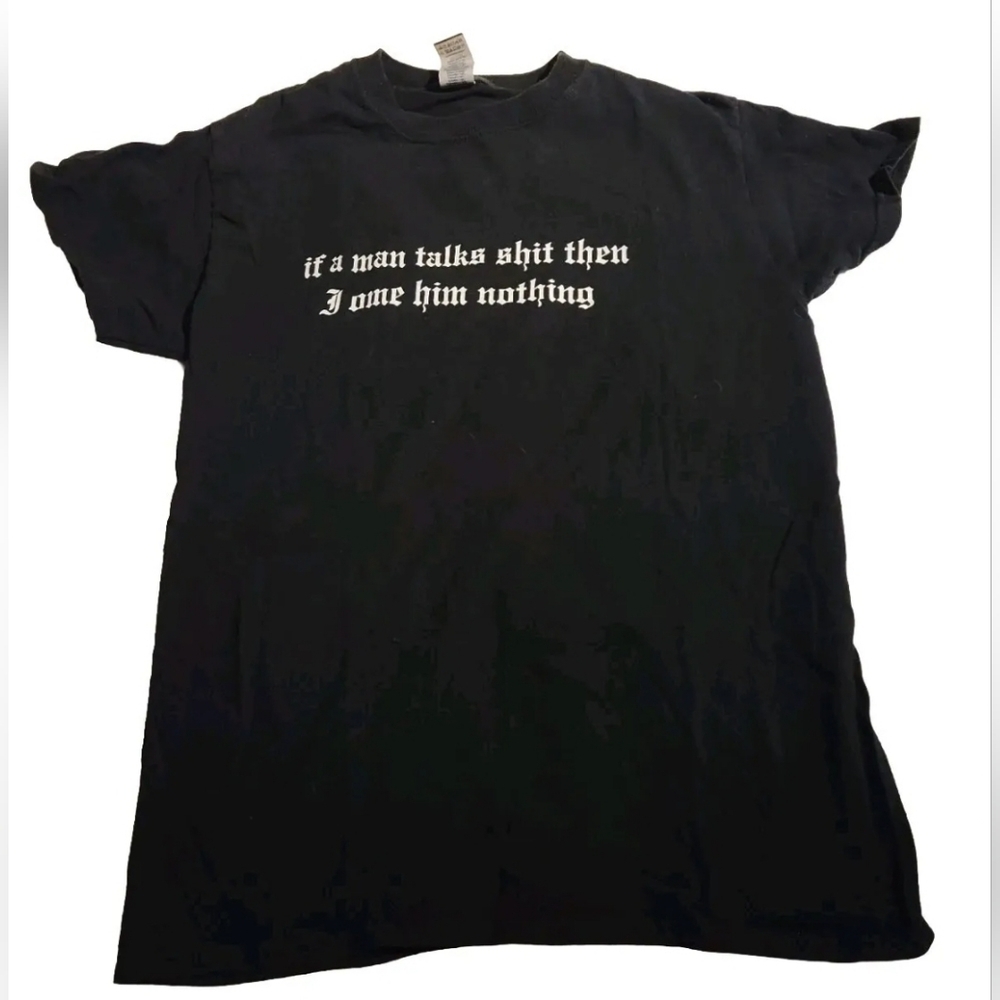 Taylor Swift If A Man Talks Idsb Black Shirt Swif… - image 4